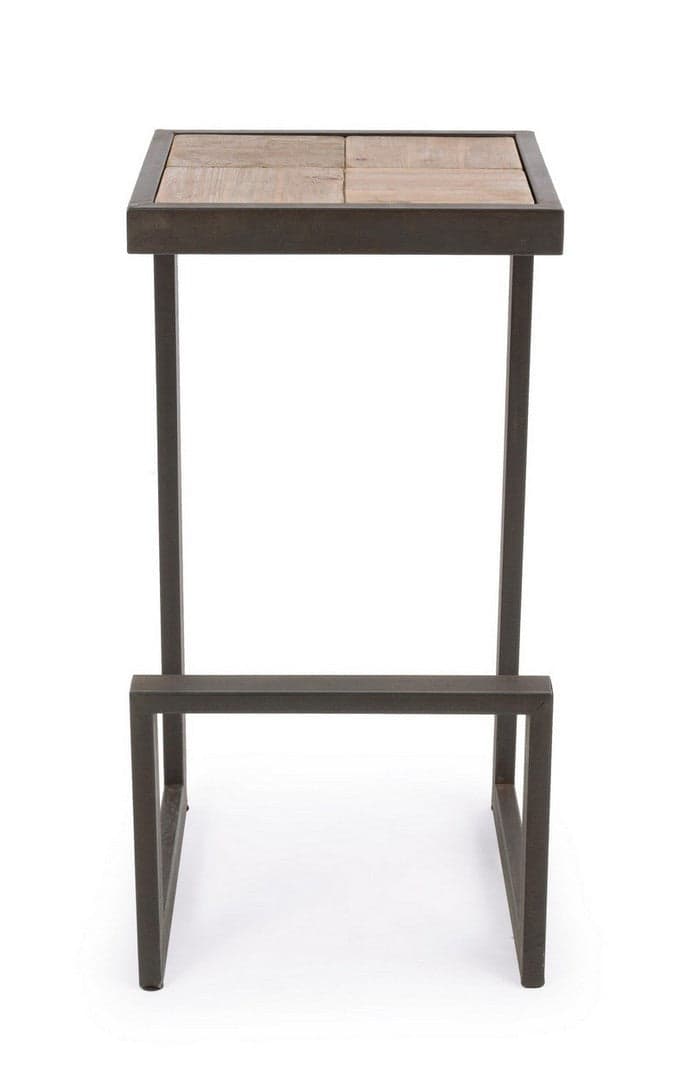 Sgabello da bar Blocks per interno, Struttura In Acciaio, 36 x 32 x 70 cm in Sgabelli Decor Space - Altamura, commercioVirtuoso.it