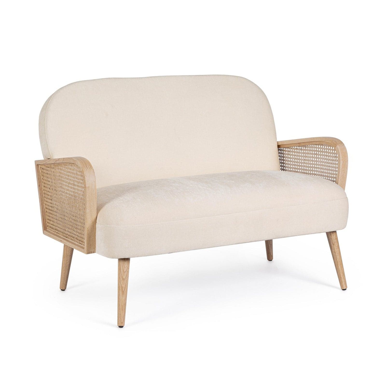 Divano 2 Posti "Dalida" per interno, Struttura In Legno Di Pino E Compensato 115 x 76 x 80,5 h cm in Divani Decor Space - Altamura, commercioVirtuoso.it