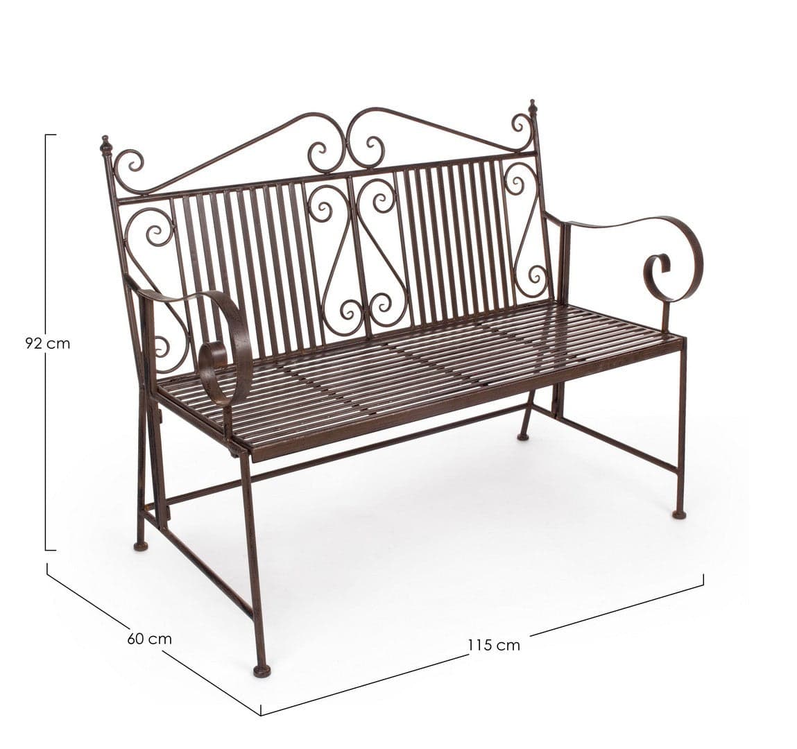 Panca "Melanie" per interno, con Acciaio Verniciato A Polvere Epossidica, da 115x60x92h cm Casa e cucina/Arredamento/Ingresso/Panche contenitore Decor Space - Altamura, Commerciovirtuoso.it