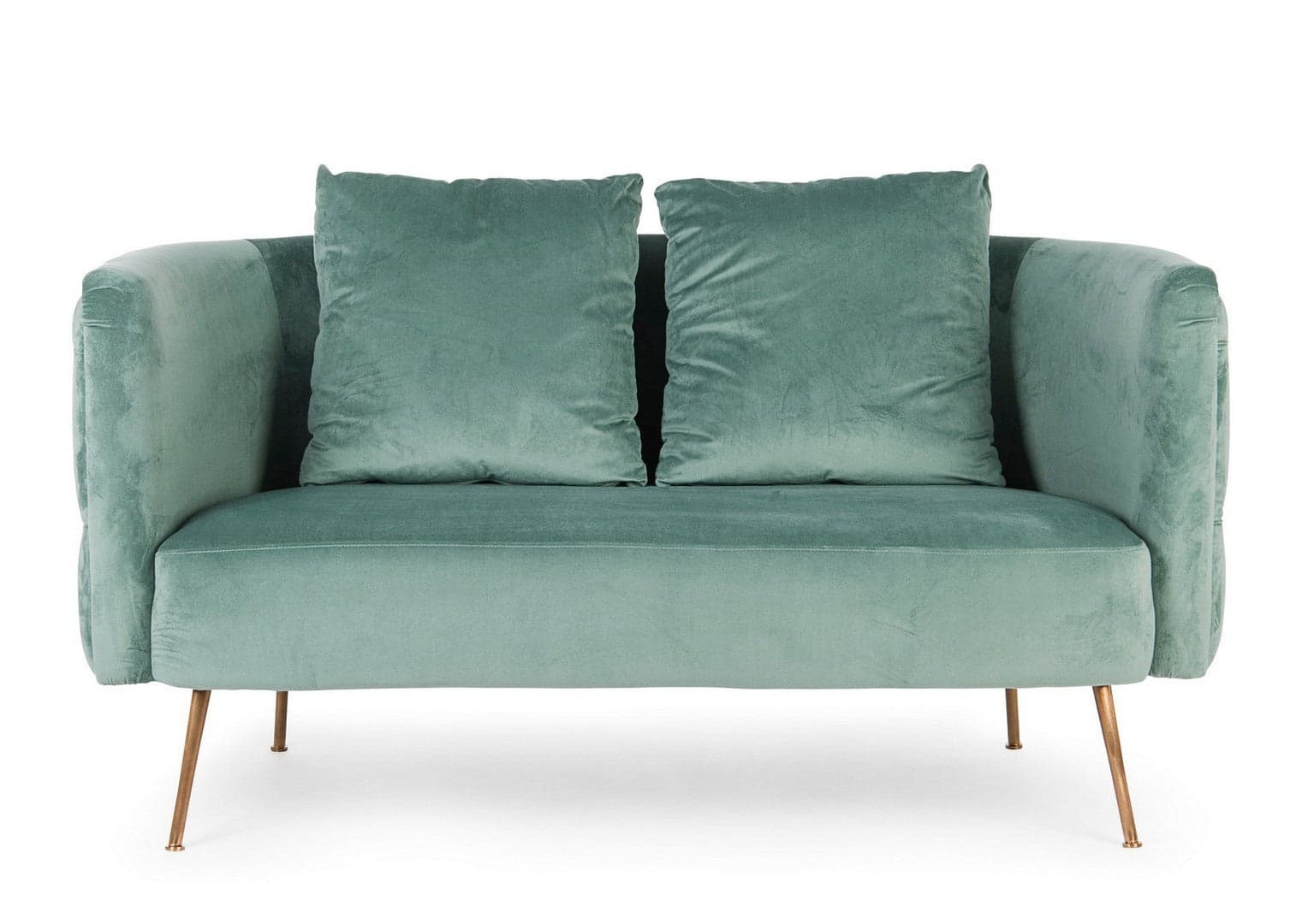 Divano 2 Posti "Tenbury" per interno, in velluto Tiffany, 144 x 77 x 79,5 h cm in Divani Decor Space - Altamura, commercioVirtuoso.it