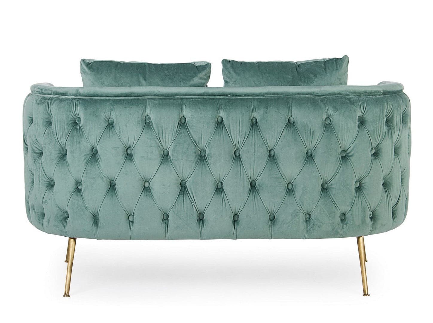 Divano 2 Posti "Tenbury" per interno, in velluto Tiffany, 144 x 77 x 79,5 h cm in Divani Decor Space - Altamura, commercioVirtuoso.it