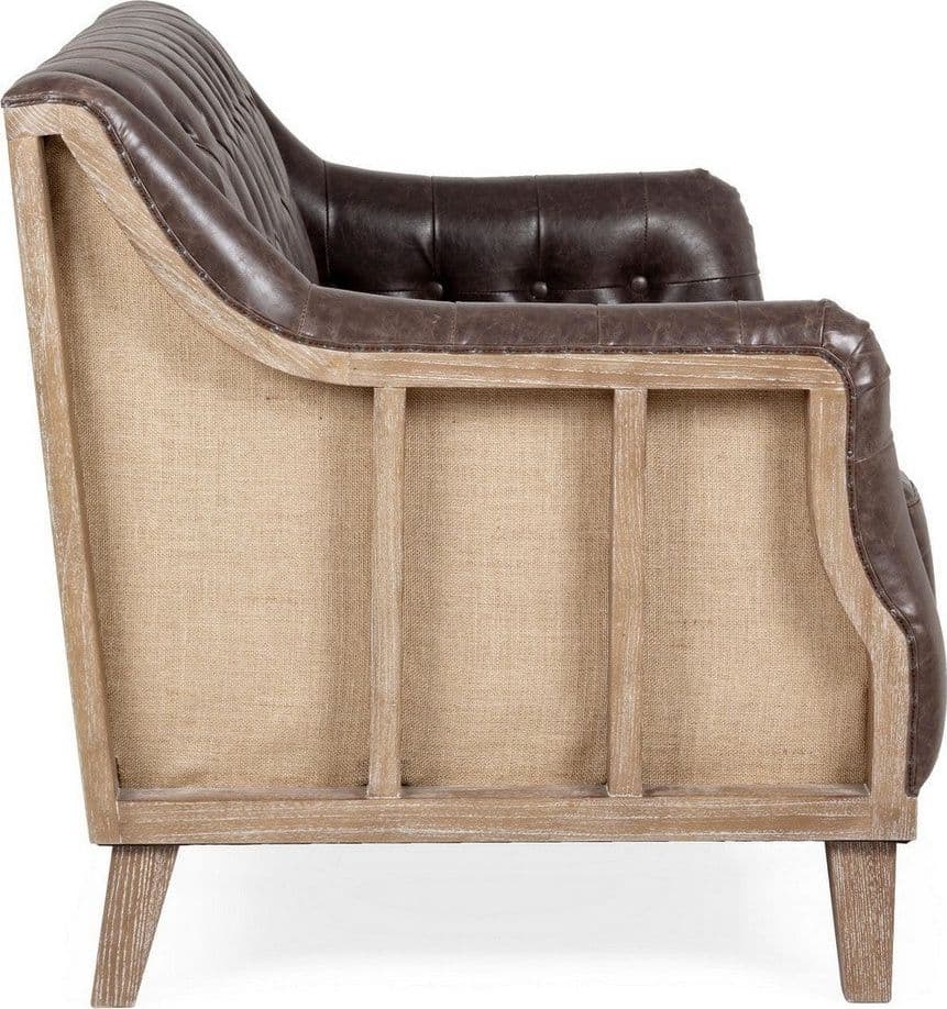 Divano 3 Posti "Raymond" per interno, Struttura E Schienale In Legno Di Frassino, 194,5 x 85 x 85 h cm Casa e cucina/Arredamento/Soggiorno/Divani Decor Space - Altamura, Commerciovirtuoso.it