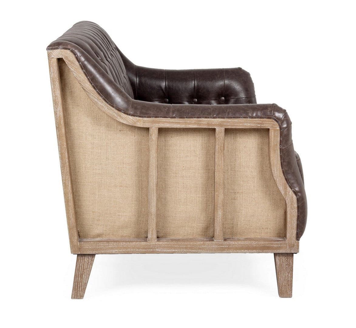 Divano 3 Posti "Raymond" per interno, Struttura E Schienale In Legno Di Frassino, 194,5 x 85 x 85 h cm Casa e cucina/Arredamento/Soggiorno/Divani Decor Space - Altamura, Commerciovirtuoso.it