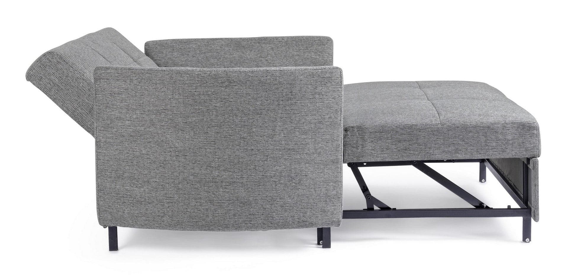 Divano letto "Clayton" per interno con cuscino Struttura in compensato e acciaio, 166 x 88 x 84 cm Casa e cucina/Arredamento/Soggiorno/Divani Decor Space - Altamura, Commerciovirtuoso.it