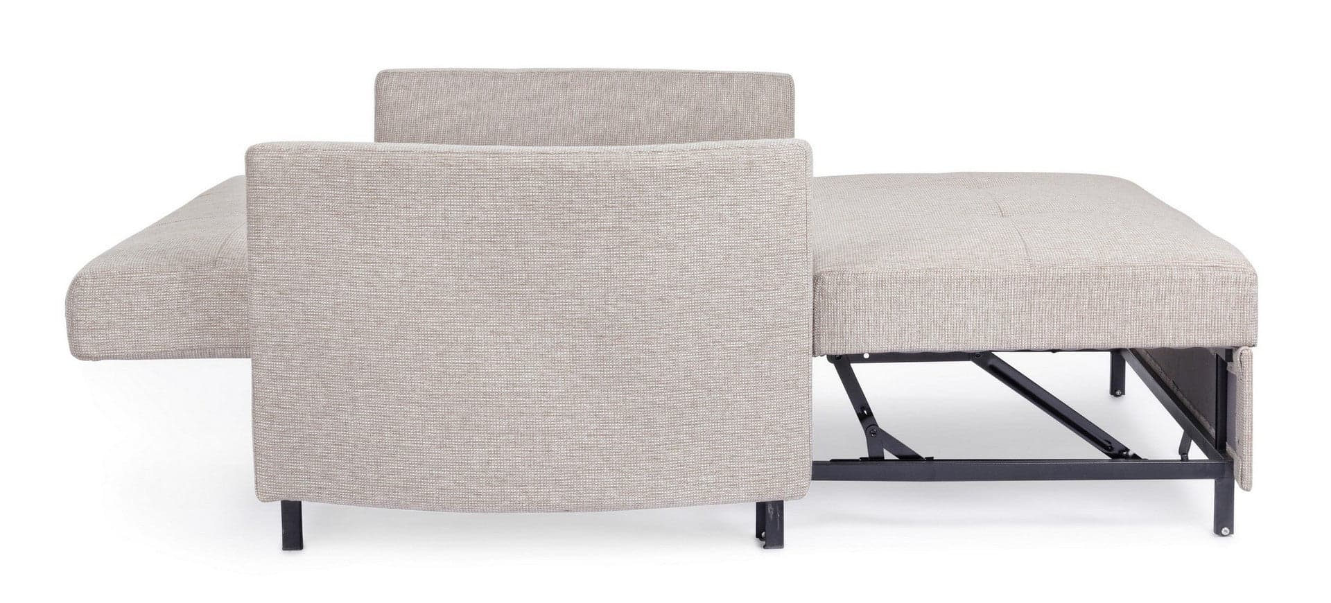 Divano letto "Clayton" per interno con cuscino Struttura in compensato e acciaio, 166 x 88 x 84 cm Casa e cucina/Arredamento/Soggiorno/Divani Decor Space - Altamura, Commerciovirtuoso.it