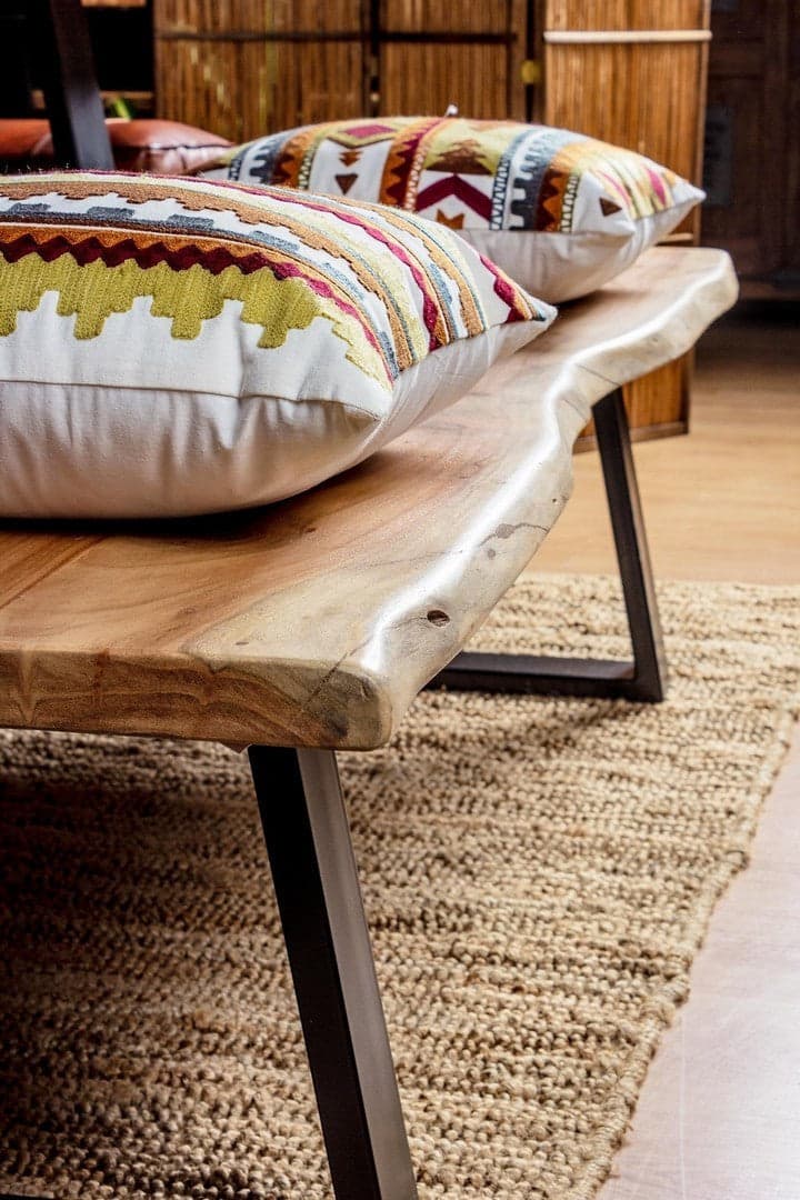 Panca "Artur" per interno, con Struttura In Legno Di Acacia, da 178x45x45h cm in Panche contenitore Decor Space - Altamura, commercioVirtuoso.it