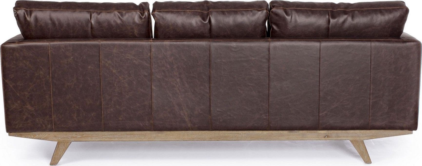 Divano 3 Posti "Johnston" per interno, Struttura In Legno Di Quercia, Rivestimento In Ecopelle(Pu) 213 x 90 x 82 h cm in Divani Decor Space - Altamura, commercioVirtuoso.it