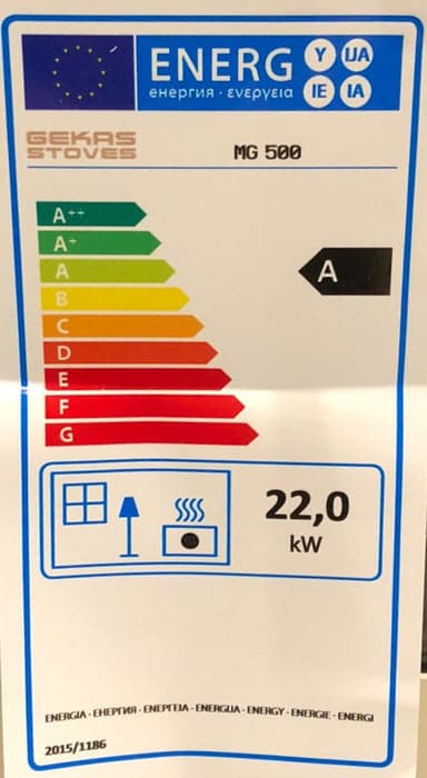 Stufa a legna "Marika" 22 kw con forno in acciaio verniciato h 91,5 cm in Impianti di riscaldamento a combustibile solido Decor Space - Altamura, commercioVirtuoso.it