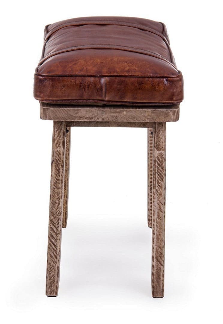 Sgabello per interno "Charleston" Struttura In Legno Di Mango, 54 x 30 x 53 h cm in Sgabelli Decor Space - Altamura, commercioVirtuoso.it