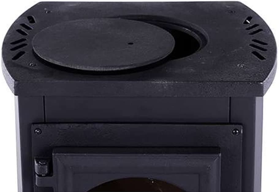 Stufa a legna "Karma" 7 kW in acciaio verniciato caminetto h 89 cm in Impianti di riscaldamento a combustibile solido Decor Space - Altamura, commercioVirtuoso.it