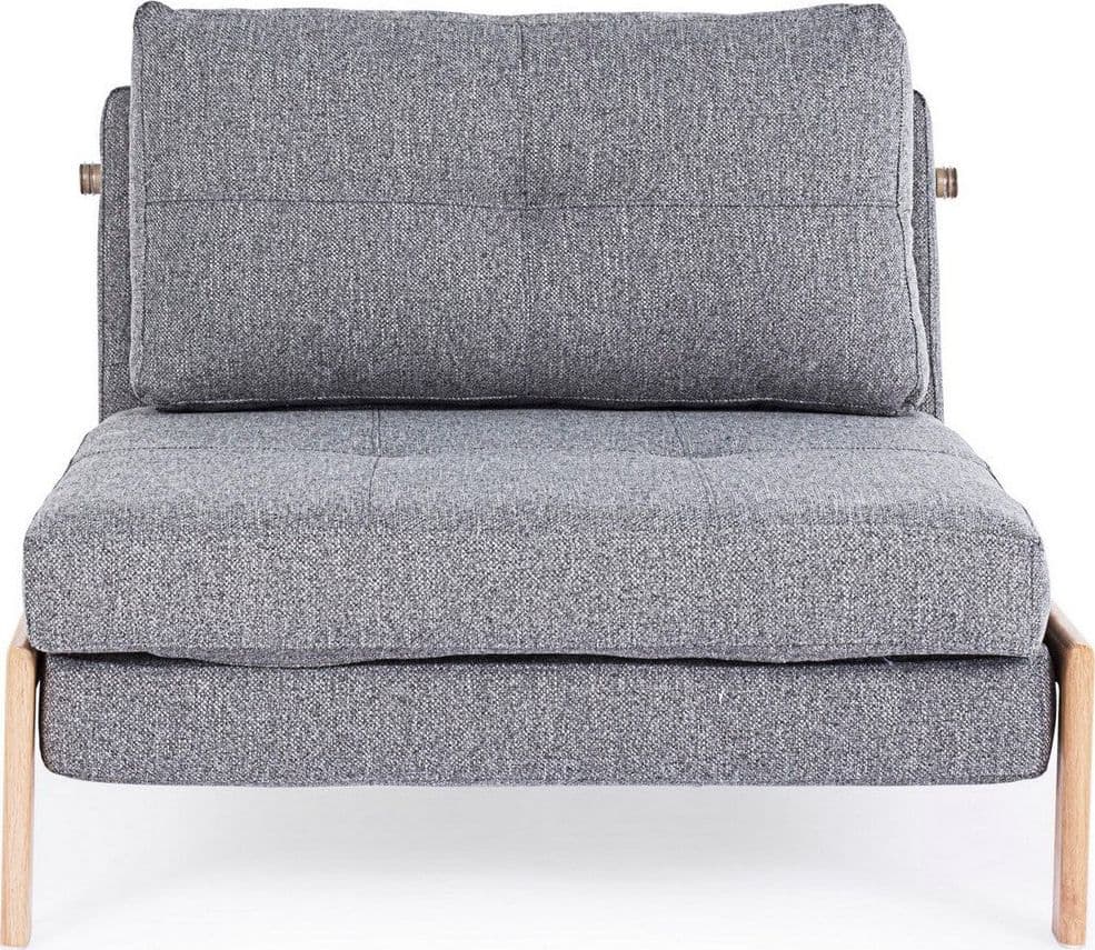 Divano letto "Hayden" con struttura in acciaio e imbottitura comoda, 95 x 96 x 79 h cm in Divani Decor Space - Altamura, commercioVirtuoso.it