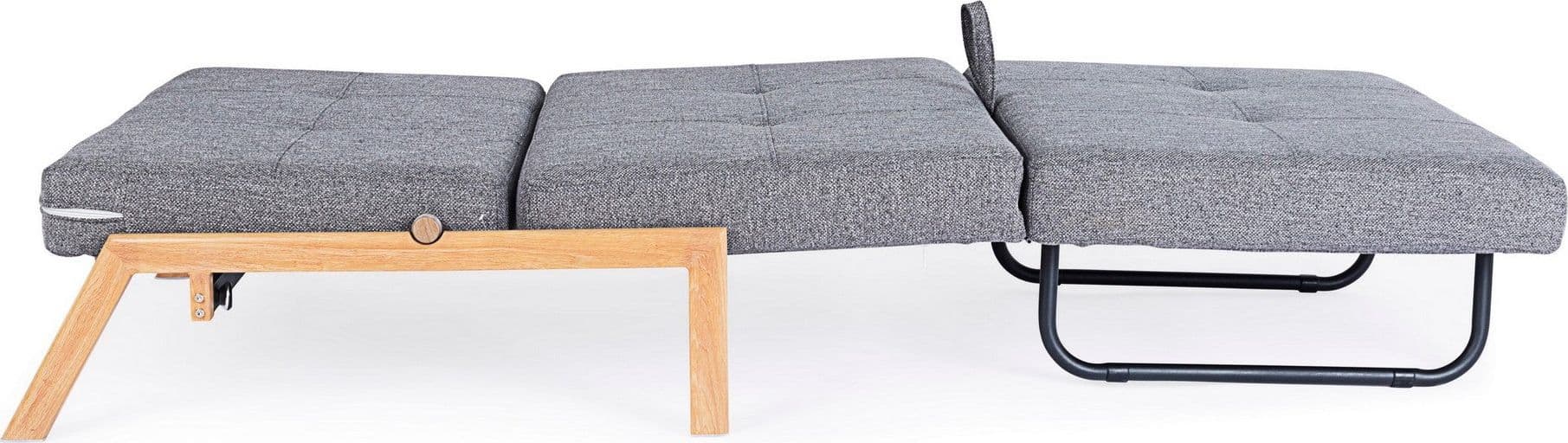 Divano letto "Hayden" con struttura in acciaio e imbottitura comoda, 95 x 96 x 79 h cm in Divani Decor Space - Altamura, commercioVirtuoso.it