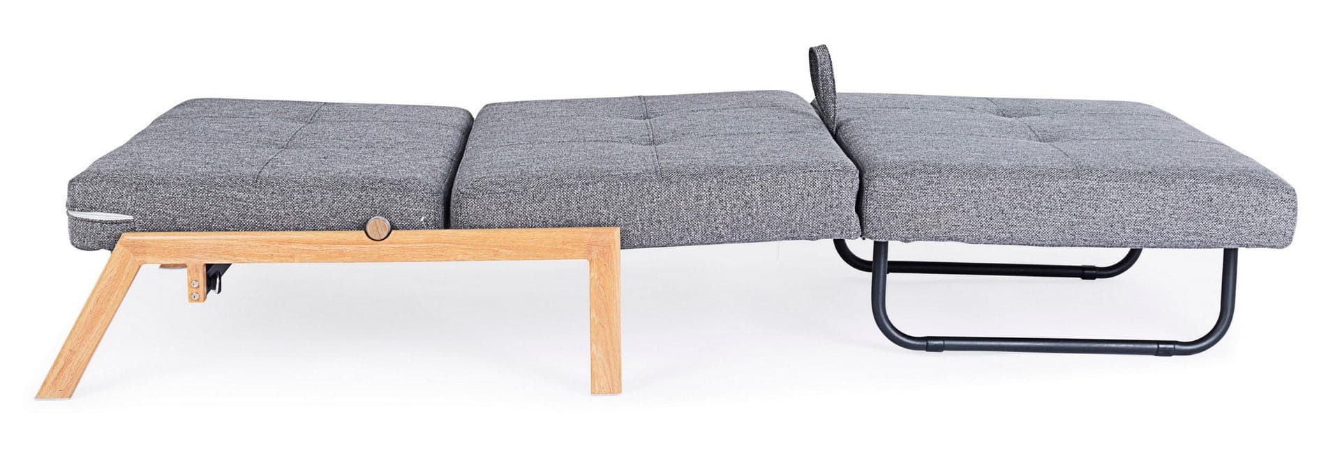 Divano letto "Hayden" con struttura in acciaio e imbottitura comoda, 95 x 96 x 79 h cm in Divani Decor Space - Altamura, commercioVirtuoso.it
