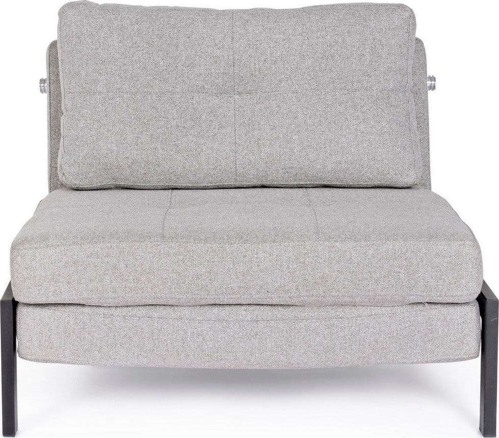 Divano letto "Hayden" con struttura in acciaio e imbottitura comoda, 95 x 96 x 79 h cm in Divani Decor Space - Altamura, commercioVirtuoso.it