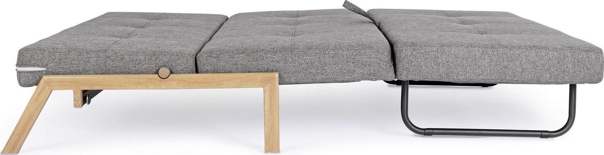 Divano letto "Hayden" con struttura in acciaio e imbottitura comoda, 95 x 96 x 79 h cm - 32