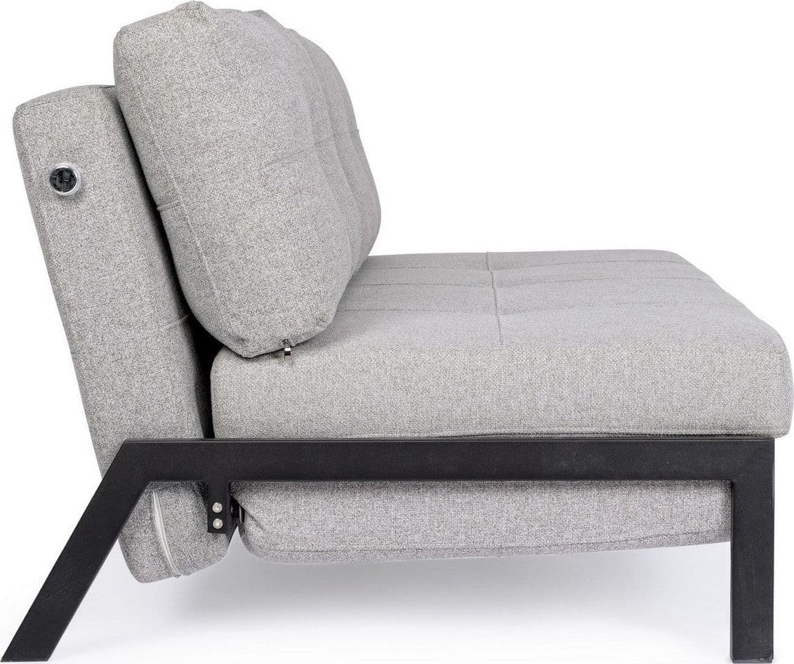 Divano letto "Hayden" con struttura in acciaio e imbottitura comoda, 95 x 96 x 79 h cm - 44