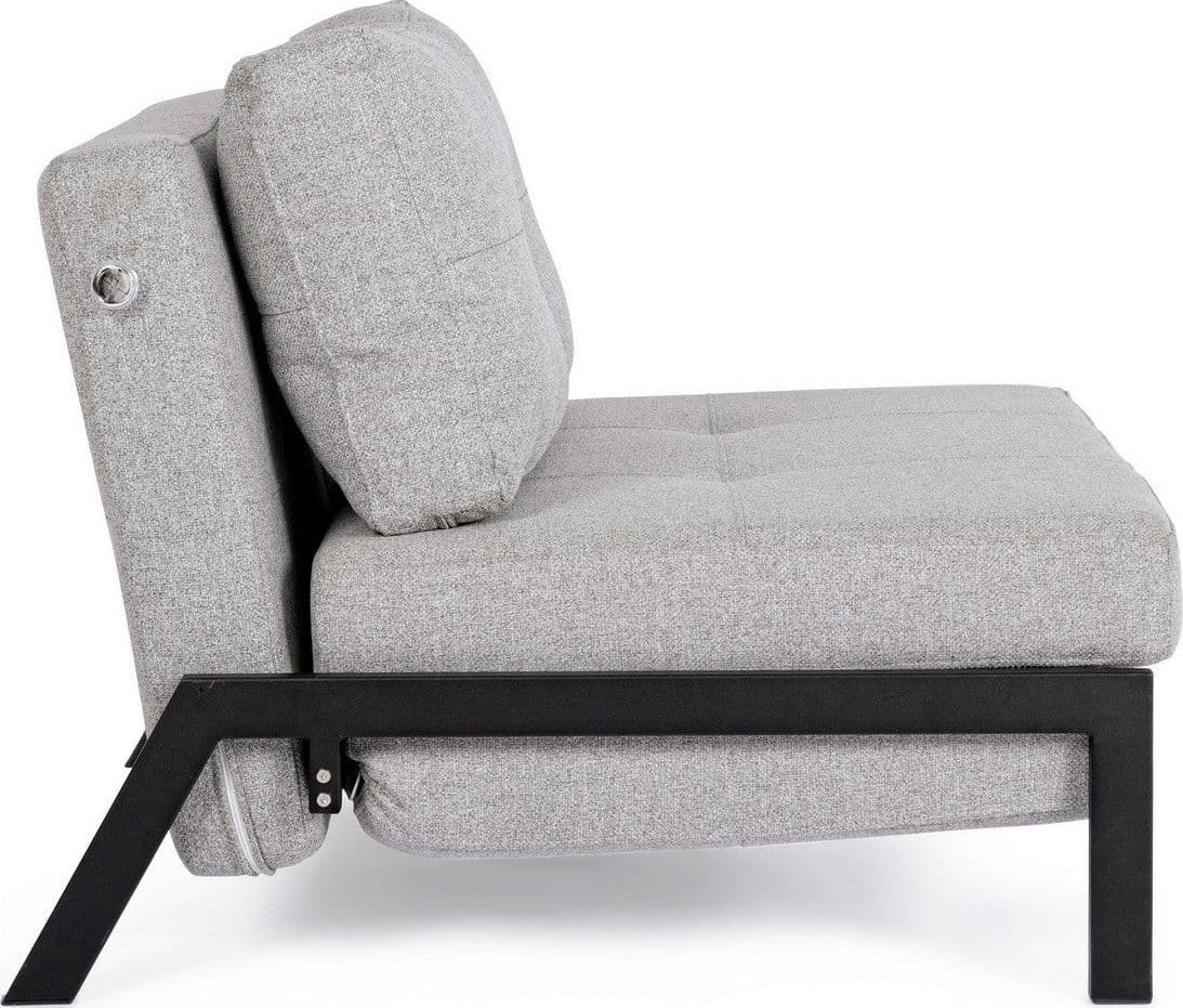 Divano letto "Hayden" con struttura in acciaio e imbottitura comoda, 95 x 96 x 79 h cm in Divani Decor Space - Altamura, commercioVirtuoso.it