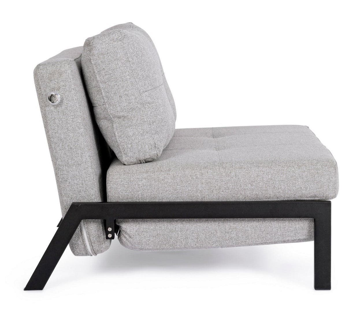 Divano letto "Hayden" con struttura in acciaio e imbottitura comoda, 95 x 96 x 79 h cm in Divani Decor Space - Altamura, commercioVirtuoso.it