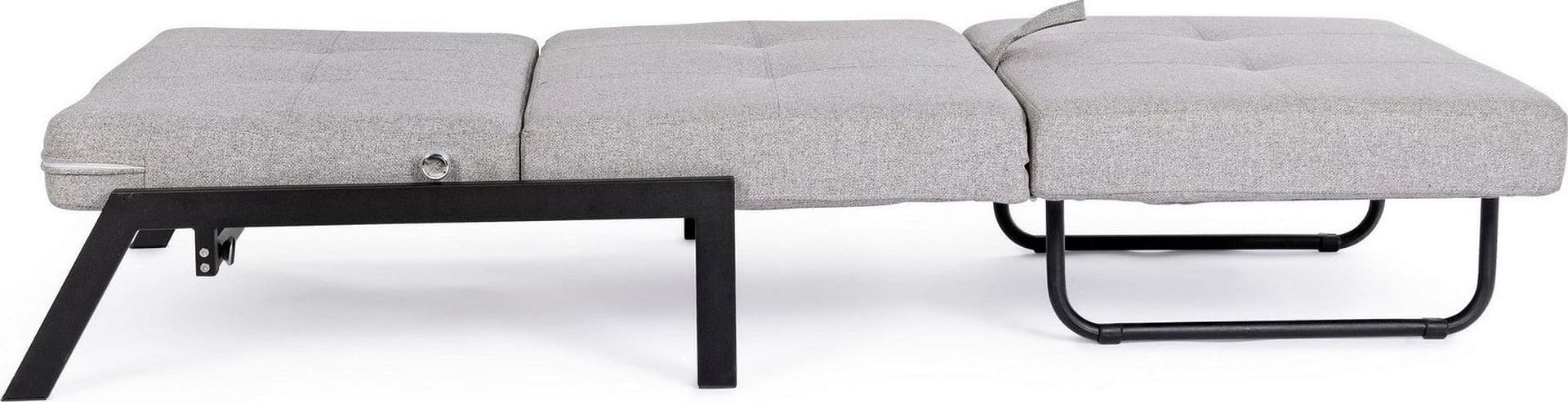 Divano letto "Hayden" con struttura in acciaio e imbottitura comoda, 95 x 96 x 79 h cm in Divani Decor Space - Altamura, commercioVirtuoso.it