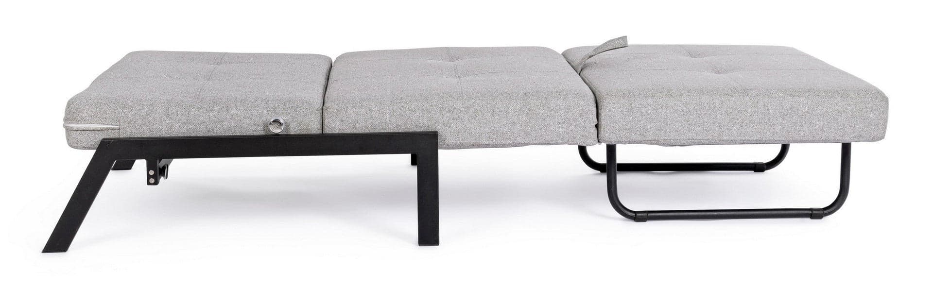 Divano letto "Hayden" con struttura in acciaio e imbottitura comoda, 95 x 96 x 79 h cm in Divani Decor Space - Altamura, commercioVirtuoso.it