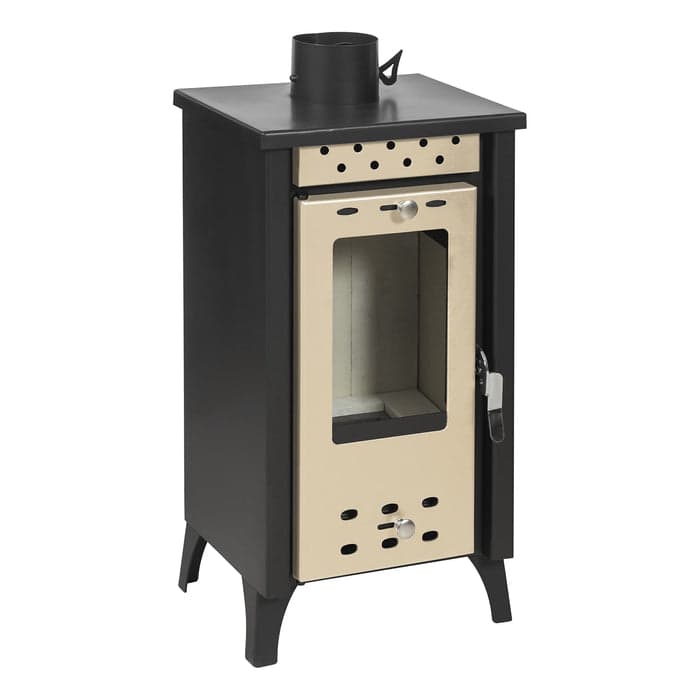 Stufa a legna "Matilde" 7,7 kw in acciaio verniciato h 74 cm in Impianti di riscaldamento a combustibile solido Decor Space - Altamura, commercioVirtuoso.it