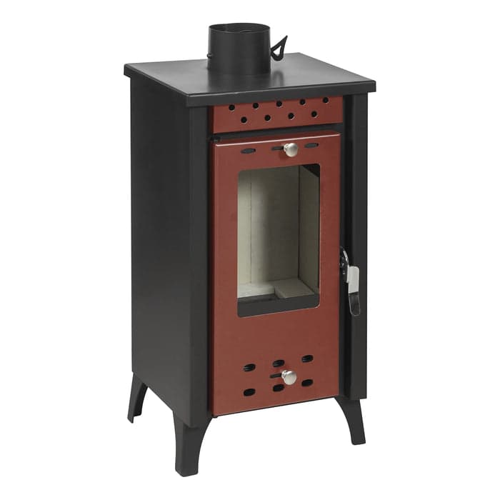 Stufa a legna "Matilde" 7,7 kw in acciaio verniciato h 74 cm in Impianti di riscaldamento a combustibile solido Decor Space - Altamura, commercioVirtuoso.it