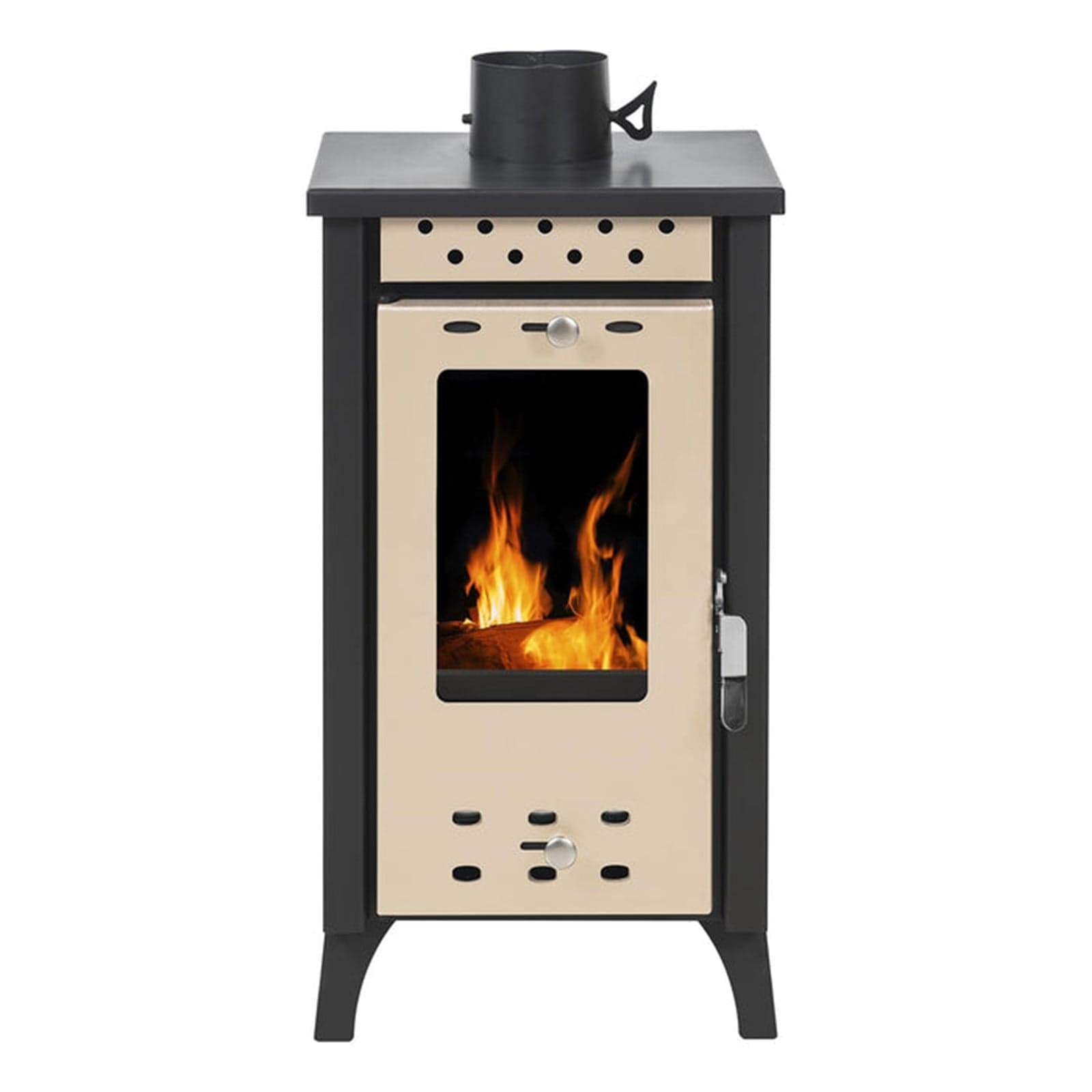 Stufa a legna "Matilde" 7,7 kw in acciaio verniciato h 74 cm in Impianti di riscaldamento a combustibile solido Decor Space - Altamura, commercioVirtuoso.it