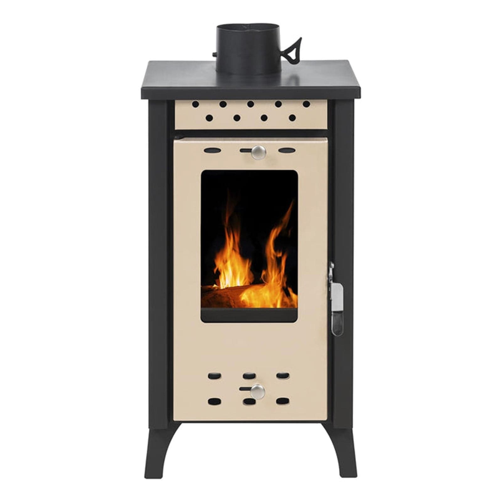 Stufa a legna "Matilde" 7,7 kw in acciaio verniciato h 74 cm in Impianti di riscaldamento a combustibile solido Decor Space - Altamura, commercioVirtuoso.it