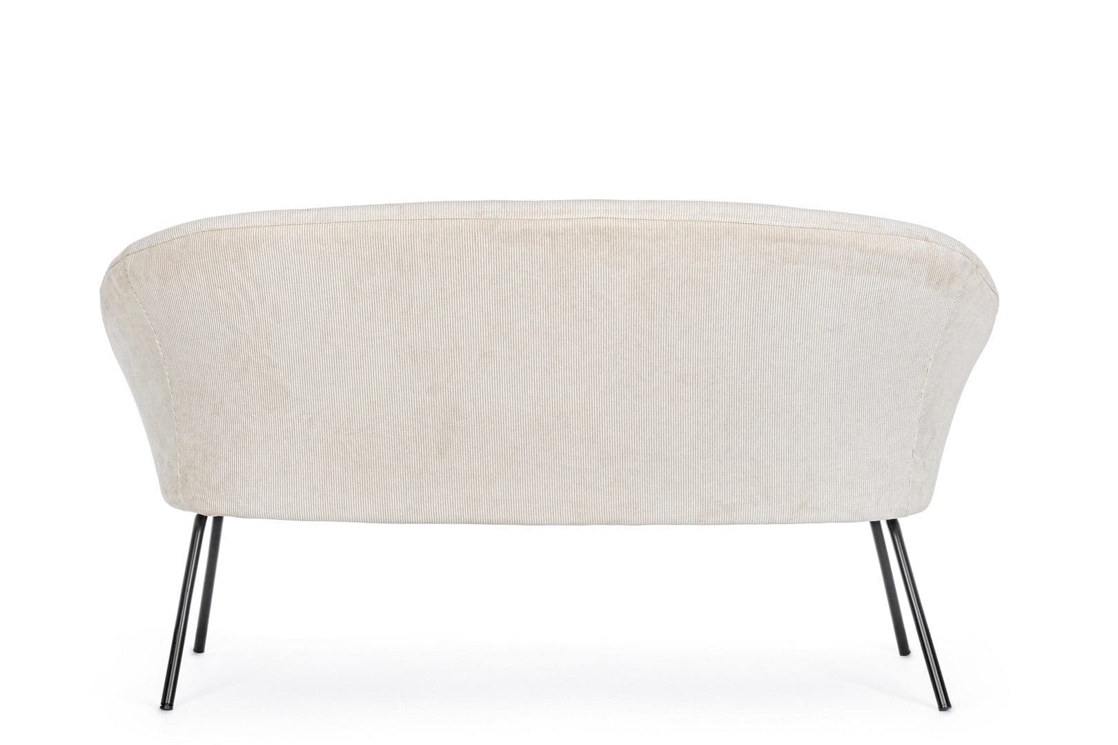 Divano "Aiko" per interno, Gambe In Acciaio Verniciato A Polvere 142 x 80 x 75 h cm in Divani Decor Space - Altamura, commercioVirtuoso.it