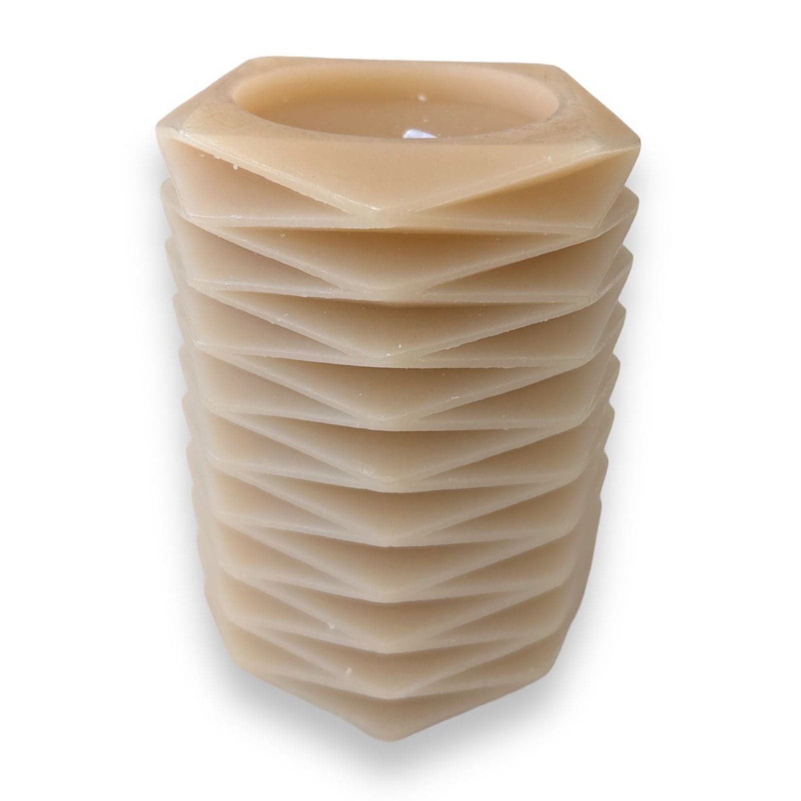 Candela moderna in cera "Pillar" decorazione luminosa per ambienti - 7