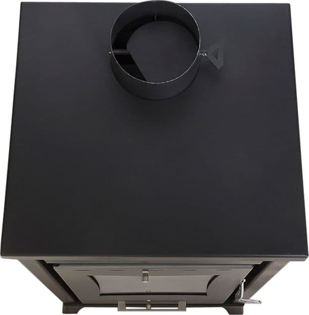 Stufa a legna "Olga" 15 kw in acciaio verniciato h 91 cm in Impianti di riscaldamento a combustibile solido Decor Space - Altamura, commercioVirtuoso.it