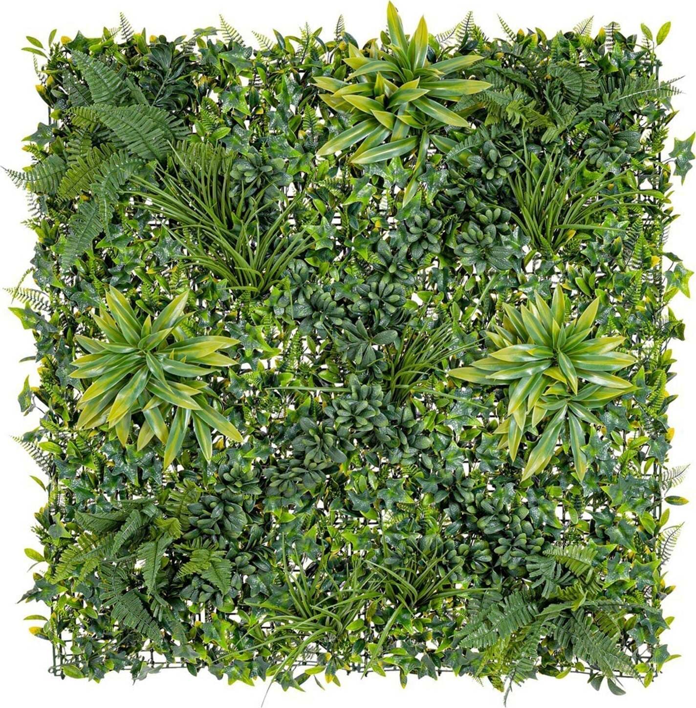 Parete sintetica decorativa, resistente ai raggi UV e alle intemperie, in polietilene Giardino e giardinaggio/Decorazioni per il giardino/Erba artificiale Decor Space - Altamura, Commerciovirtuoso.it