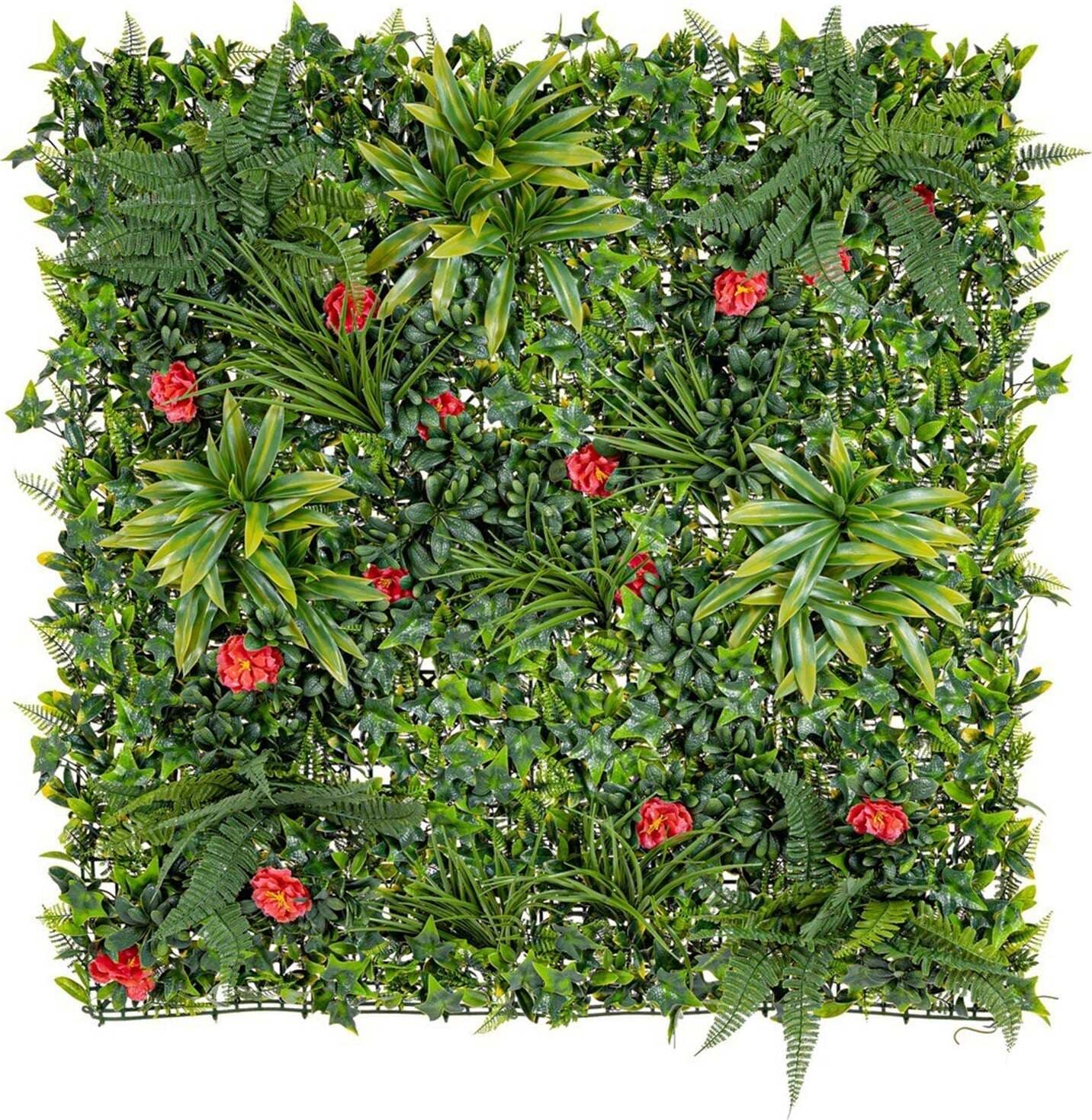 Parete sintetica decorativa, resistente ai raggi UV e alle intemperie, in polietilene Giardino e giardinaggio/Decorazioni per il giardino/Erba artificiale Decor Space - Altamura, Commerciovirtuoso.it