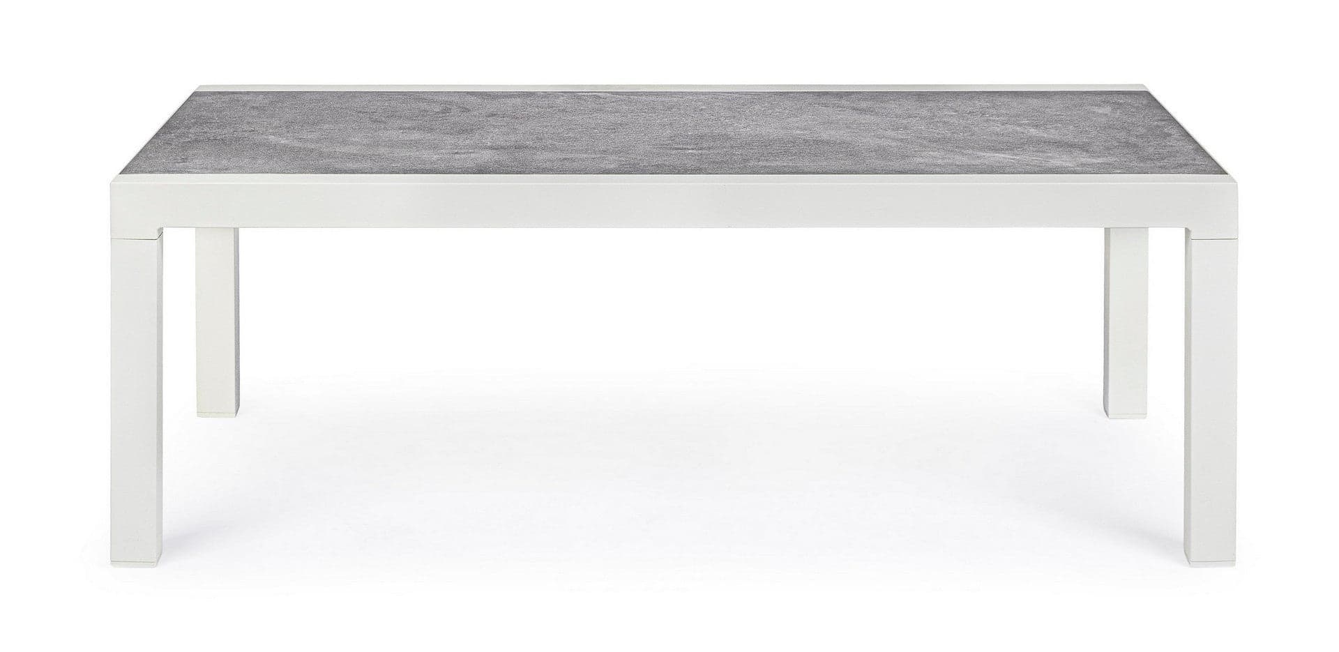 Tavolo "Kledi" piano in ceramica, struttura in alluminio per esterno da 120 x 70 cm in Tavoli standard Decor Space - Altamura, commercioVirtuoso.it