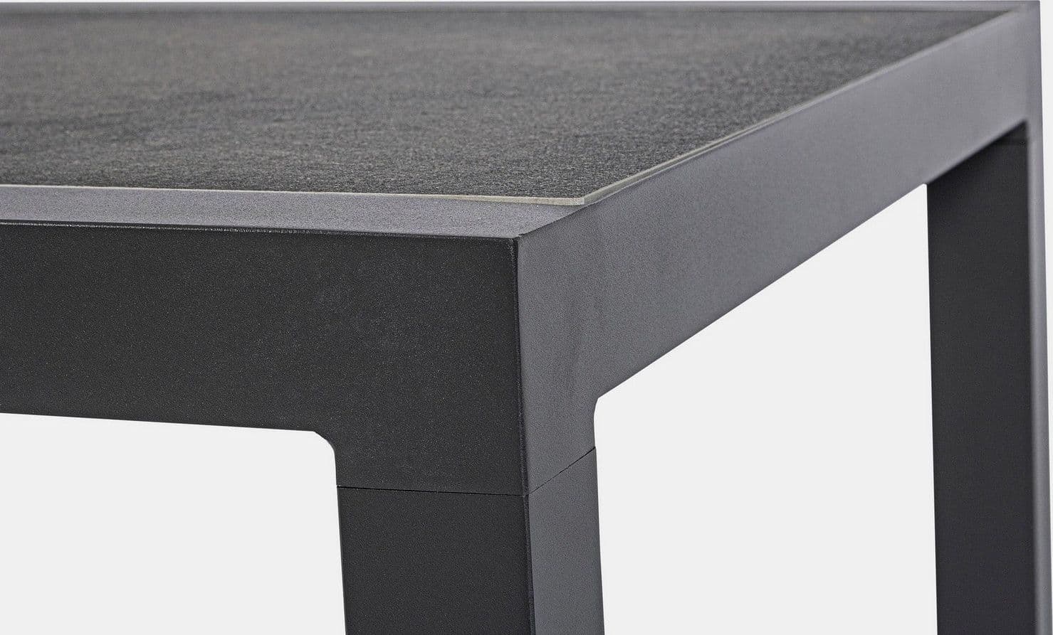 Tavolo "Kledi" piano in ceramica, struttura in alluminio per esterno da 120 x 70 cm - 25