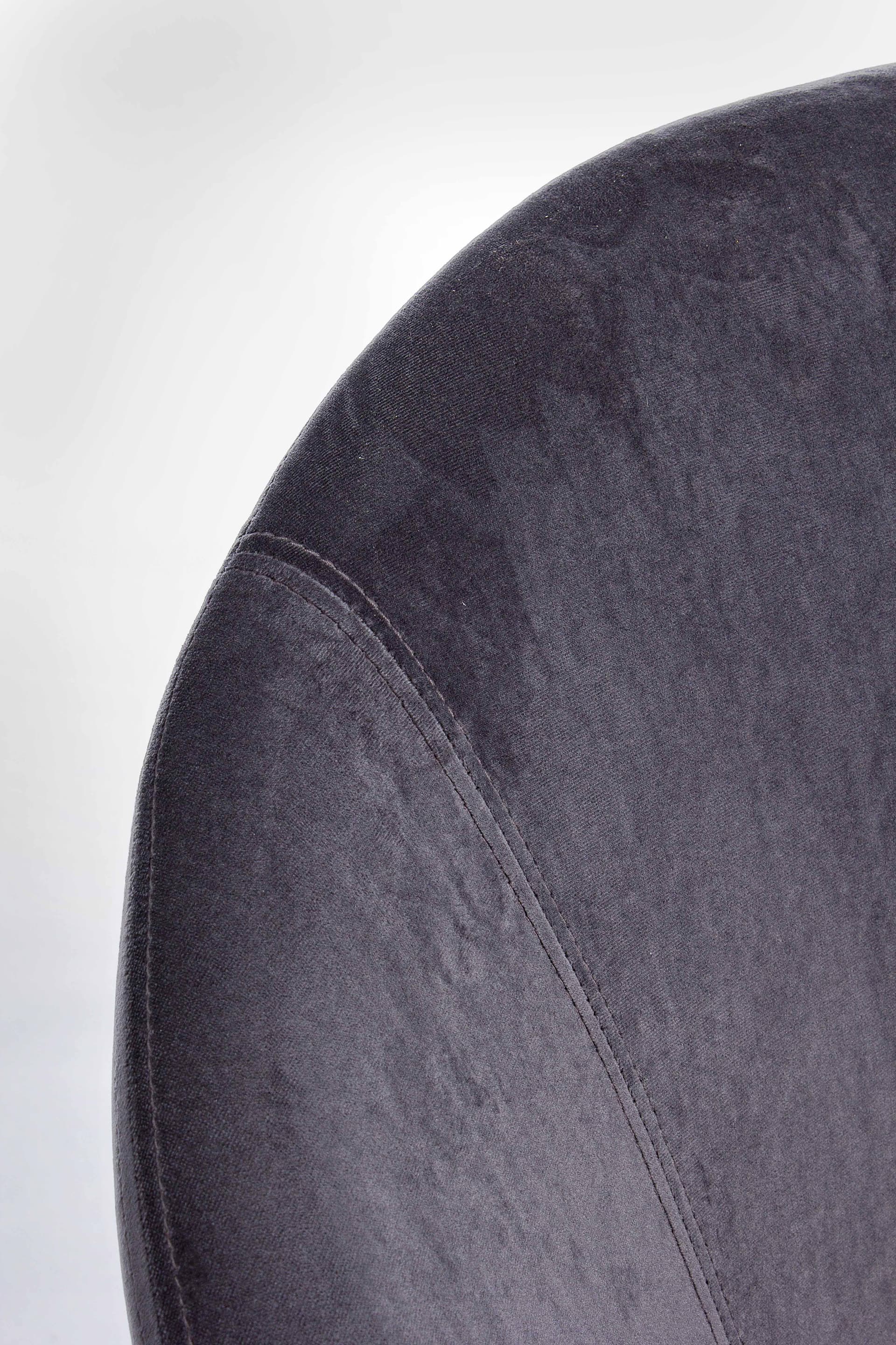 Sedia a dondolo imbottita  in velluto "Annika" piedi in legno da interno per salotto e studio Casa e cucina/Arredamento/Soggiorno/Poltrone e sedie/Poltrone Decor Space - Altamura, Commerciovirtuoso.it