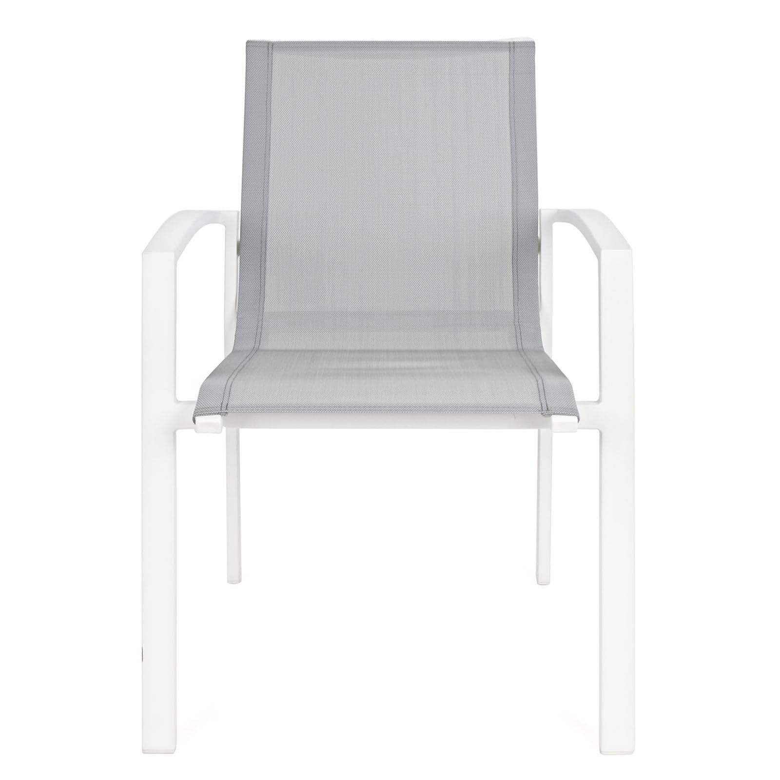Poltrona "Atlantic" struttura in alluminio verniciato e texilene per giardino e veranda Giardino e giardinaggio/Arredamento da giardino e accessori/Sedie/Sedie per tavolo da giardino Decor Space - Altamura, Commerciovirtuoso.it