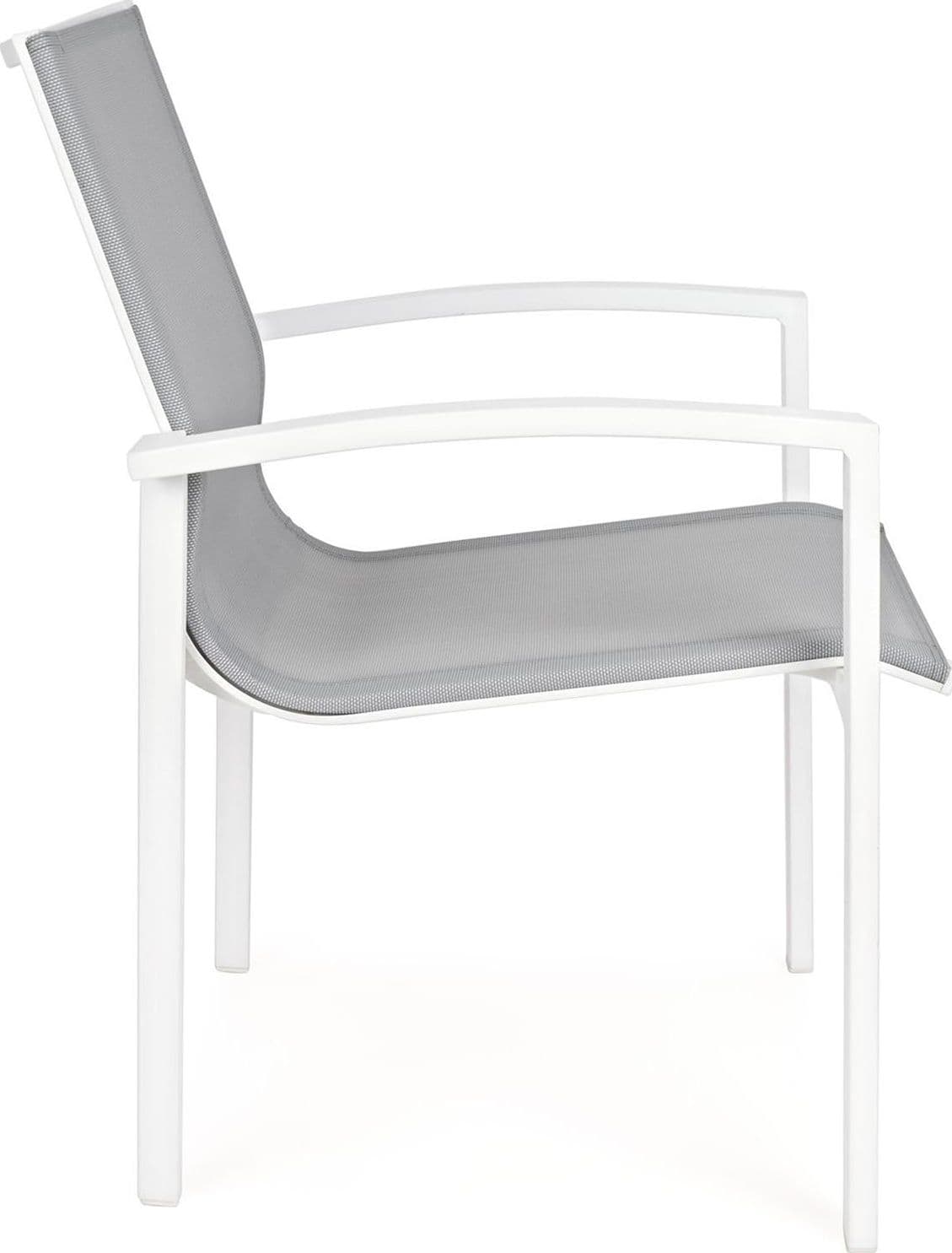 Poltrona "Atlantic" struttura in alluminio verniciato e texilene per giardino e veranda Giardino e giardinaggio/Arredamento da giardino e accessori/Sedie/Sedie per tavolo da giardino Decor Space - Altamura, Commerciovirtuoso.it