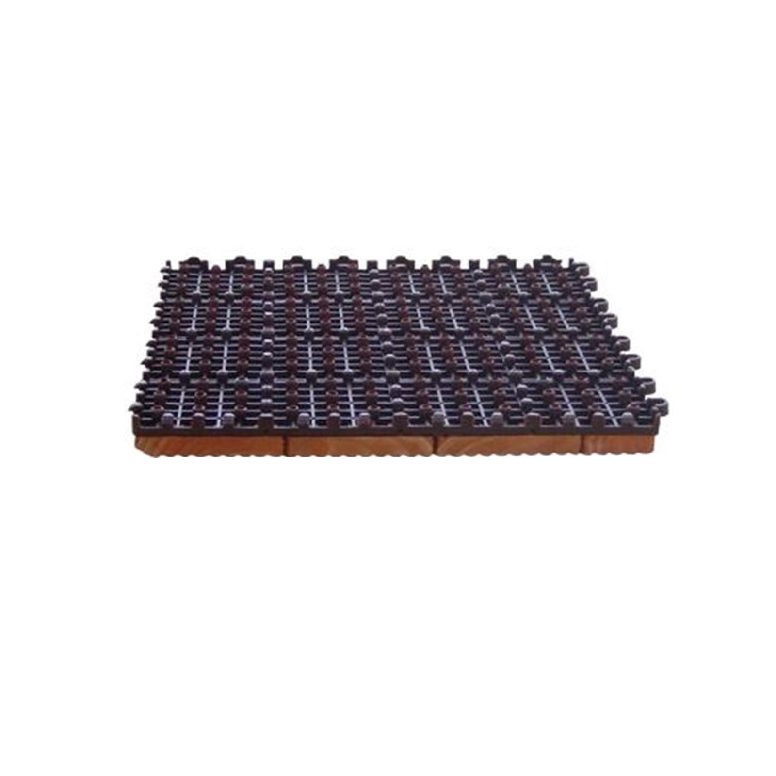 Pavimento modulare "Patio" Piano in legno rigato con supporto in PVC per giardino e terrazzo in Erba artificiale Decor Space - Altamura, commercioVirtuoso.it
