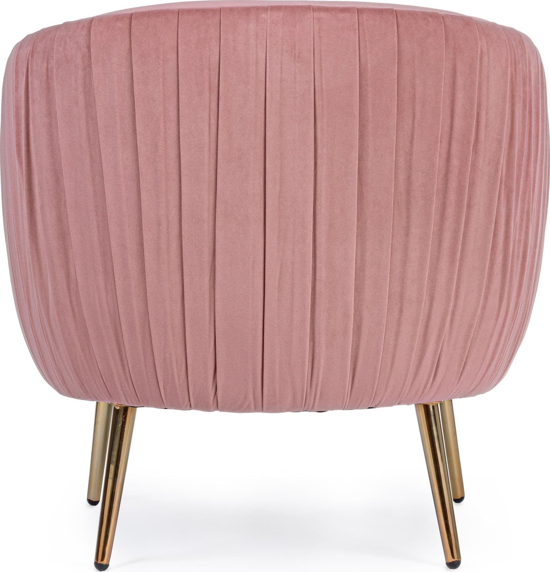 Poltrona "Linsay" in velluto Rosa arredamento per salotto moderno h 74 cm Casa e cucina/Arredamento/Soggiorno/Poltrone e sedie/Poltrone Decor Space - Altamura, Commerciovirtuoso.it