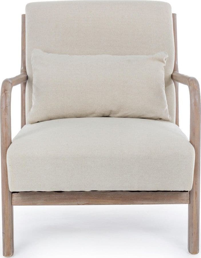 Poltrona "Ancilla" per interno, Struttura In Rubber Wood 66 x 85 x 74h cm in Poltrone Decor Space - Altamura, commercioVirtuoso.it
