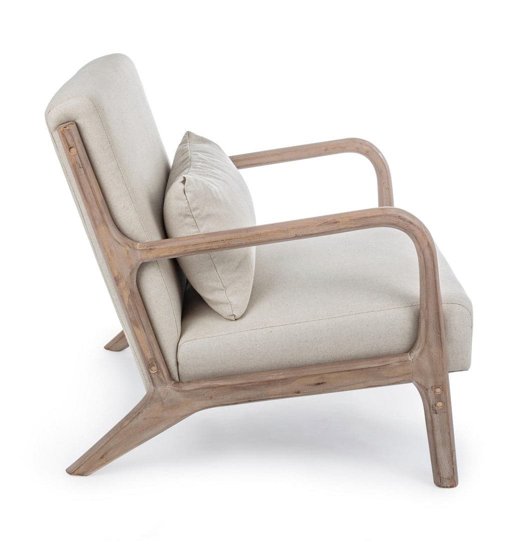 Poltrona "Ancilla" per interno, Struttura In Rubber Wood 66 x 85 x 74h cm in Poltrone Decor Space - Altamura, commercioVirtuoso.it
