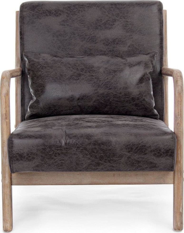 Poltrona "Ancilla" per interno, Struttura In Rubber Wood 66 x 85 x 74h cm in Poltrone Decor Space - Altamura, commercioVirtuoso.it