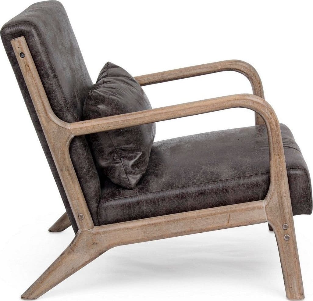 Poltrona "Ancilla" per interno, Struttura In Rubber Wood 66 x 85 x 74h cm in Poltrone Decor Space - Altamura, commercioVirtuoso.it