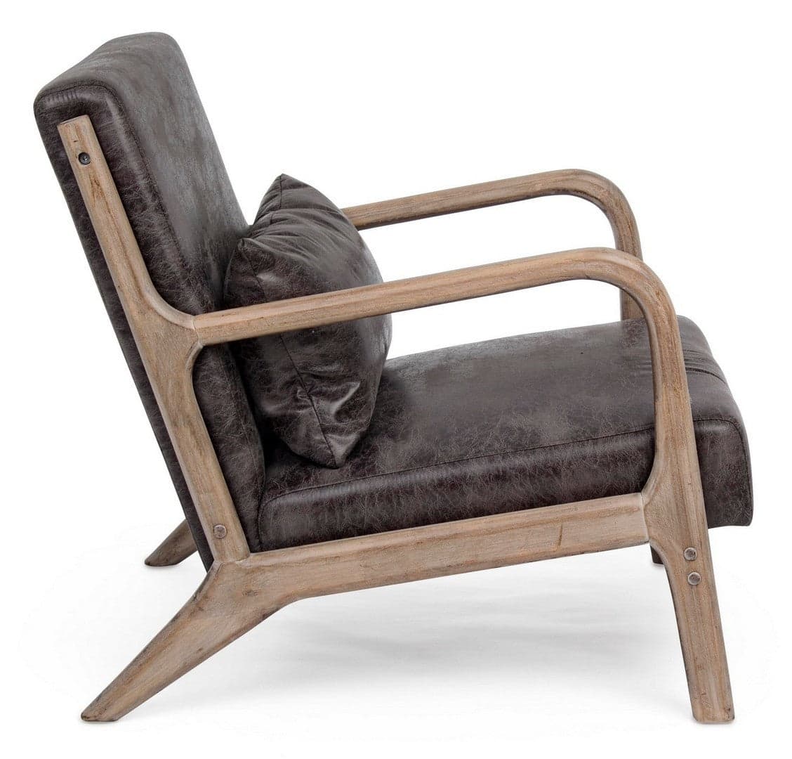 Poltrona "Ancilla" per interno, Struttura In Rubber Wood 66 x 85 x 74h cm in Poltrone Decor Space - Altamura, commercioVirtuoso.it