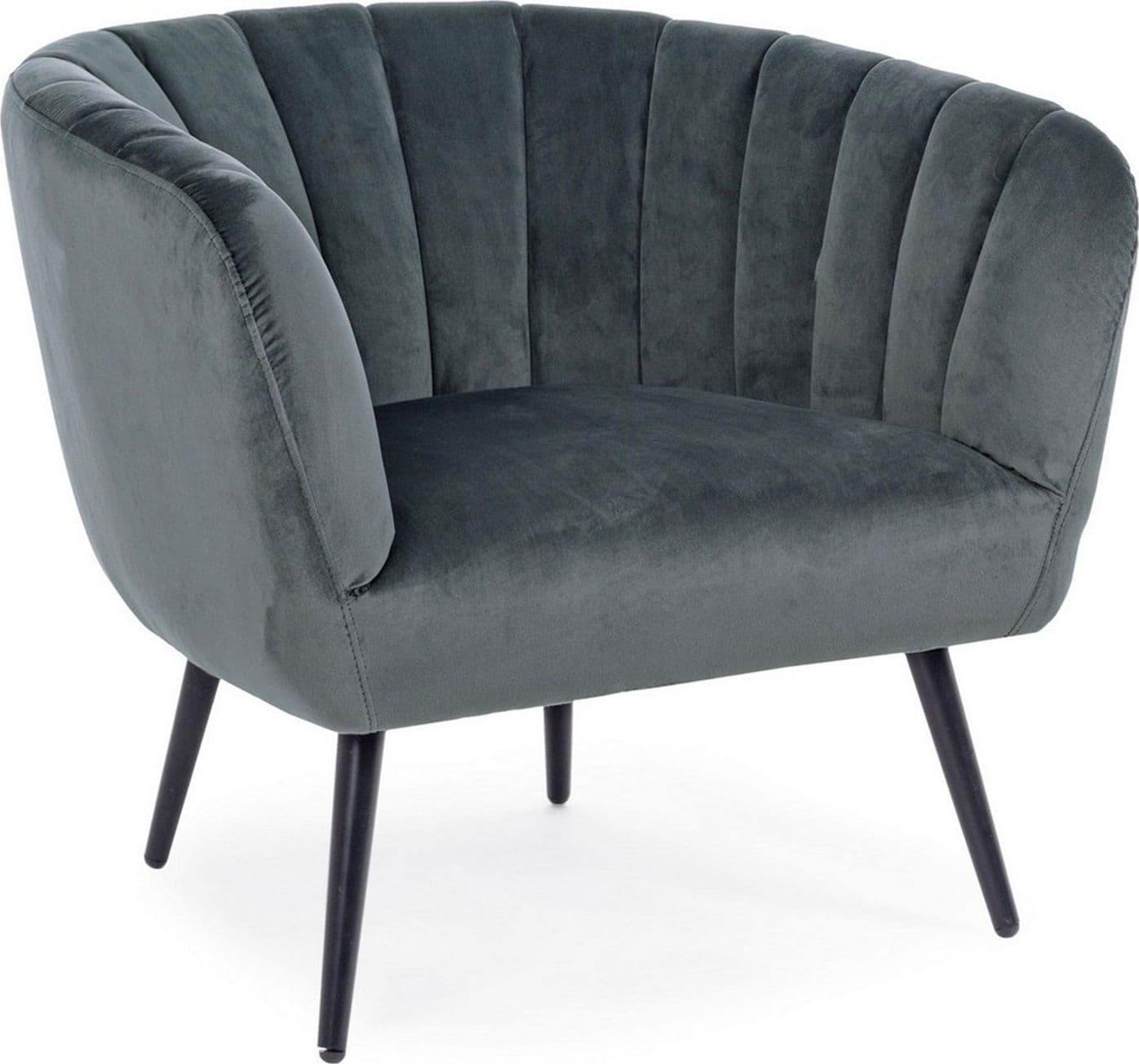 Poltrona "Avril" per interno, Struttura In Legno Compensato, Gambe In Acciaio Verniciato A Polvere Epossidica 76 x 70 x 68h cm - 24