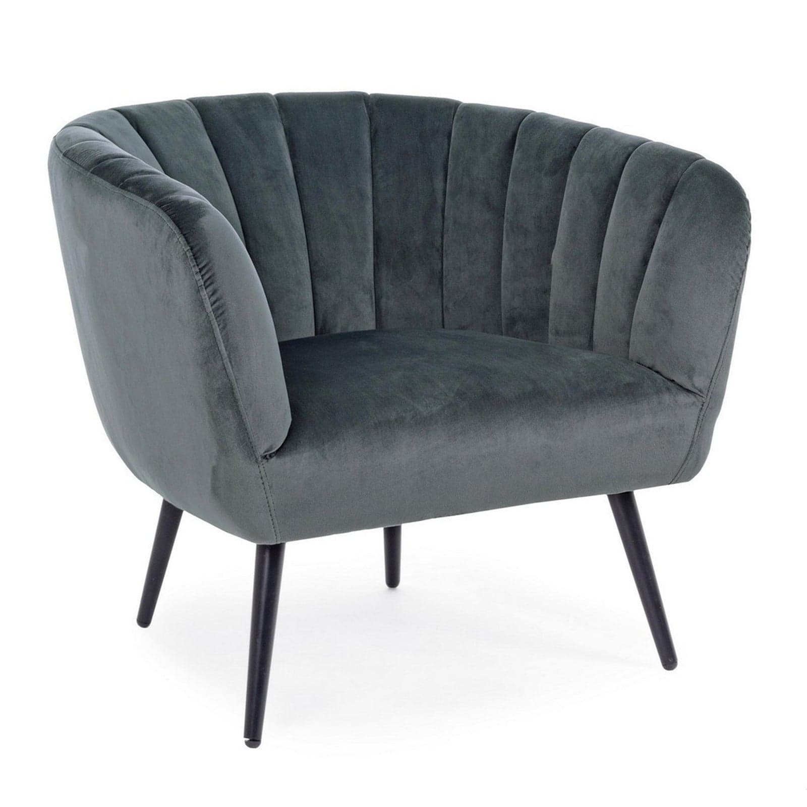 Poltrona "Avril" per interno, Struttura In Legno Compensato, Gambe In Acciaio Verniciato A Polvere Epossidica 76 x 70 x 68h cm - 24