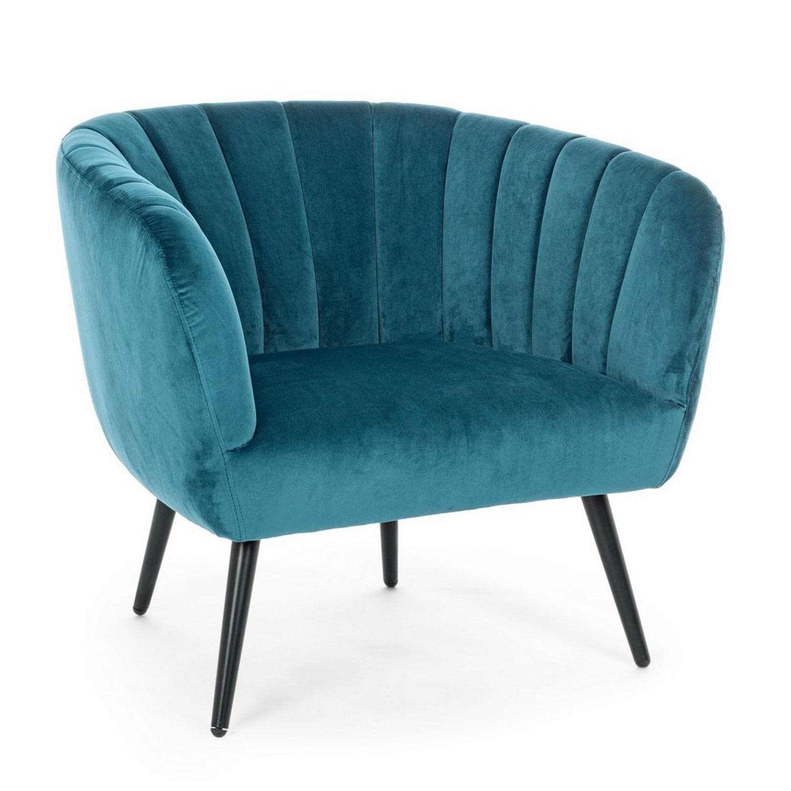 Poltrona "Avril" per interno, Struttura In Legno Compensato, Gambe In Acciaio Verniciato A Polvere Epossidica 76 x 70 x 68h cm - 23