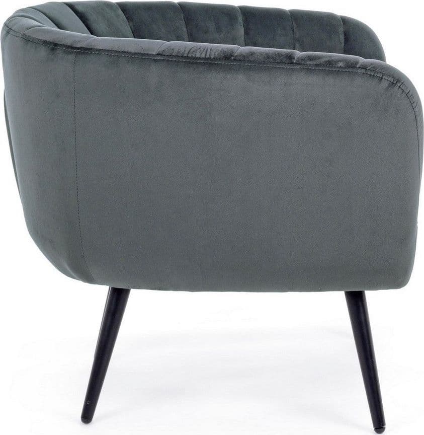Poltrona "Avril" per interno, Struttura In Legno Compensato, Gambe In Acciaio Verniciato A Polvere Epossidica 76 x 70 x 68h cm - 33