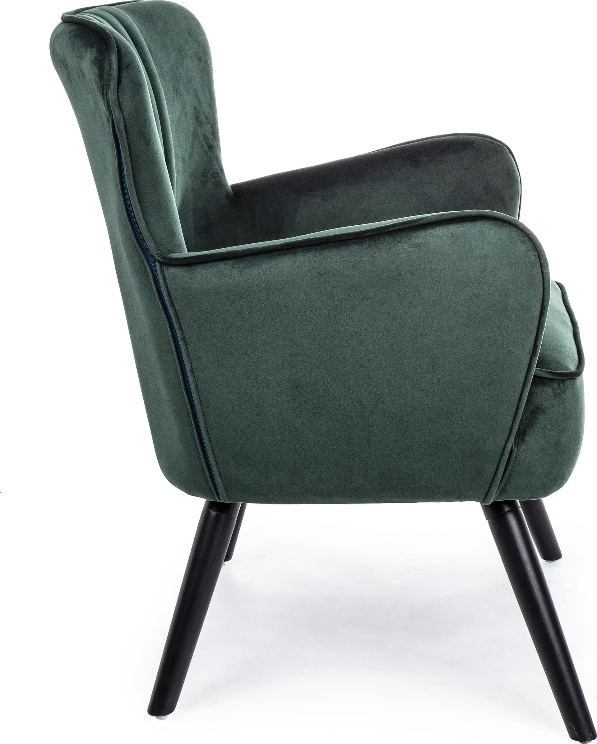 Poltrona "Adila" in velluto Verde anticato h 88 cm arredamento per salotto moderno in Poltrone Decor Space - Altamura, commercioVirtuoso.it